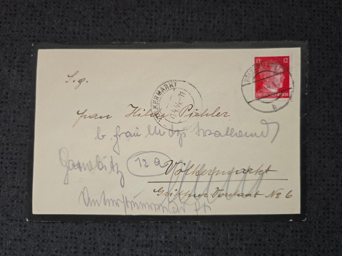 Sterbebild Trauerbrief Gefreiter OA Wiesbaden 10. Komp. Inf. Regt. 549 Rshew Krasnoje Russland
