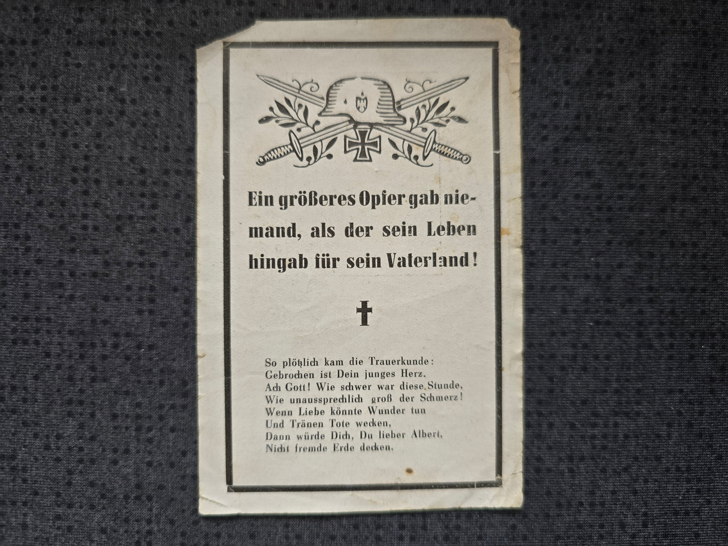Sterbebild Gefreiter Unterviehhausen 6. Ausbildungskompanie Luftnachrichten Schule 1 Nordhausen Milo Sizilien Italien