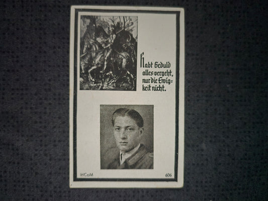 Sterbebild Gefreiter Tann Infanterie Regt. Endkampf Dünkirchen Bourdon Frankreich