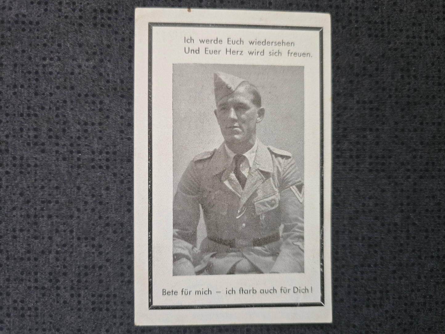 Sterbebild Obergefreiter Türkheim LW-Jäger EK II Afrika-Verdienstmedaille Italien