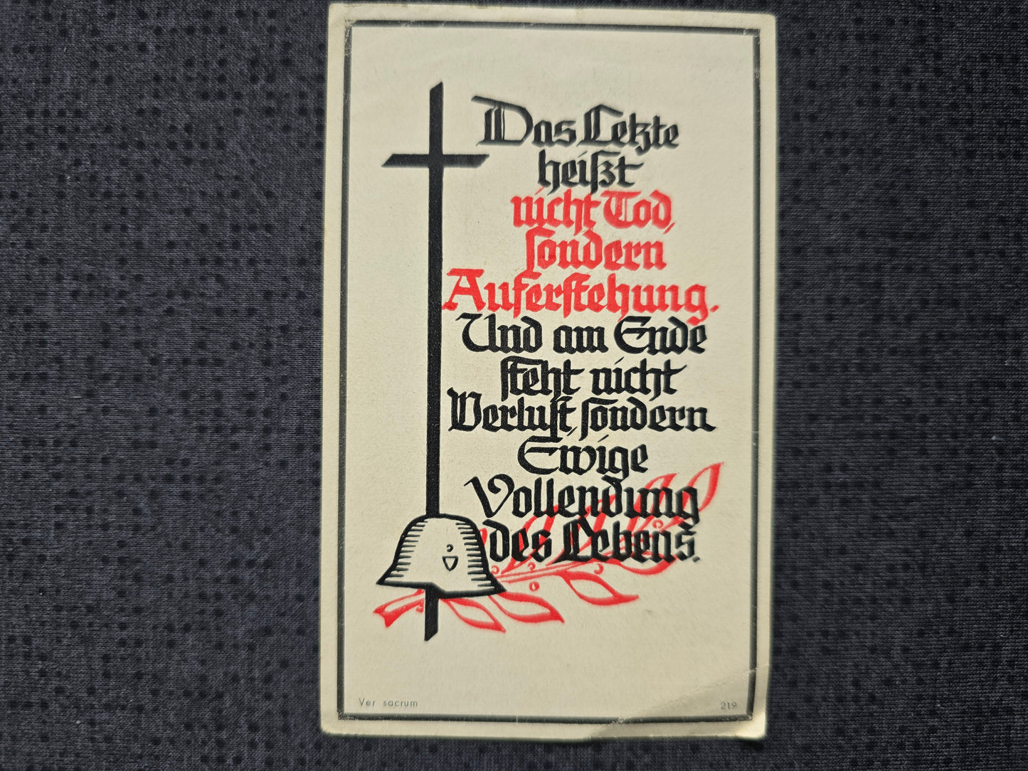 Sterbebild Obergefreiter Killersberg 3. Batterie Leichte Flak Abt. 752 Guipavas Ploudaniel-Lesneven Frankreich