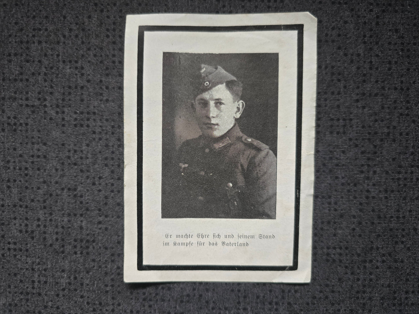 Sterbebild Gefreiter St. Wolfgang 5. Batterie Schwere Art. Abt. (Mot) II/62 Poltawa Ukraine