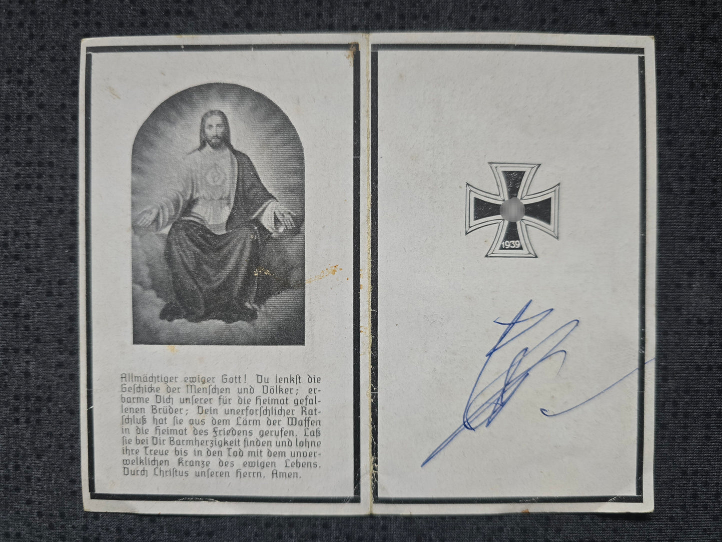 Sterbebild Obergefreiter Eggerding 3. Inf. Regt. 524 Gawrilowka Russland