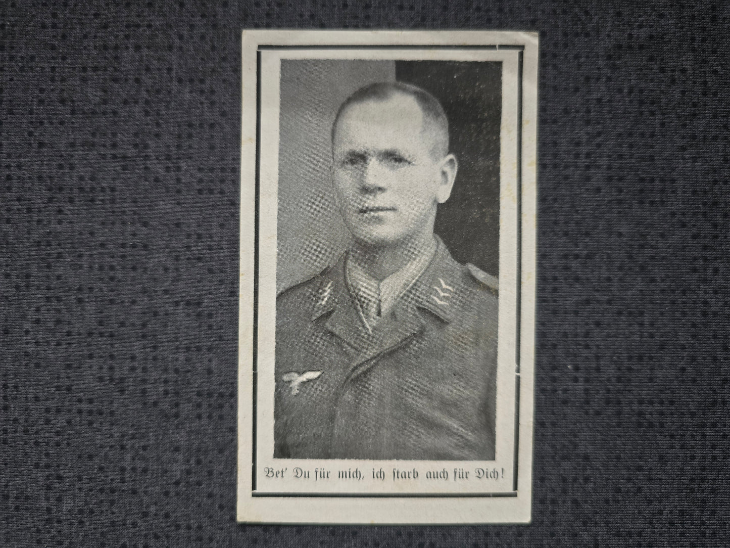 Sterbebild Obergefreiter Luftwaffe Costermano Italien