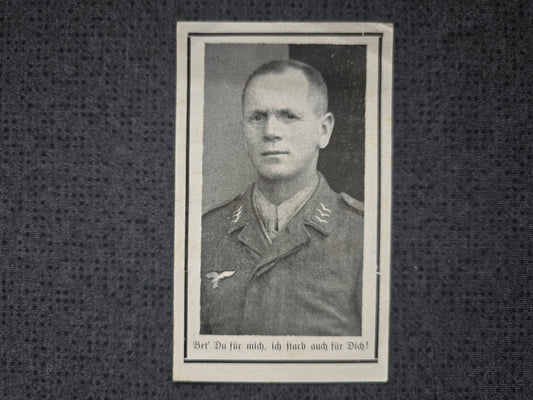 Sterbebild Obergefreiter Luftwaffe Costermano Italien