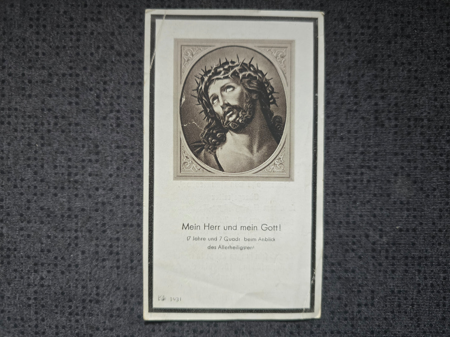 Sterbebild Obergefreiter Haunersdorf 9. Komp. Geb. Jäger Regt. 85 Seegefecht Suda Kreta Griechenland