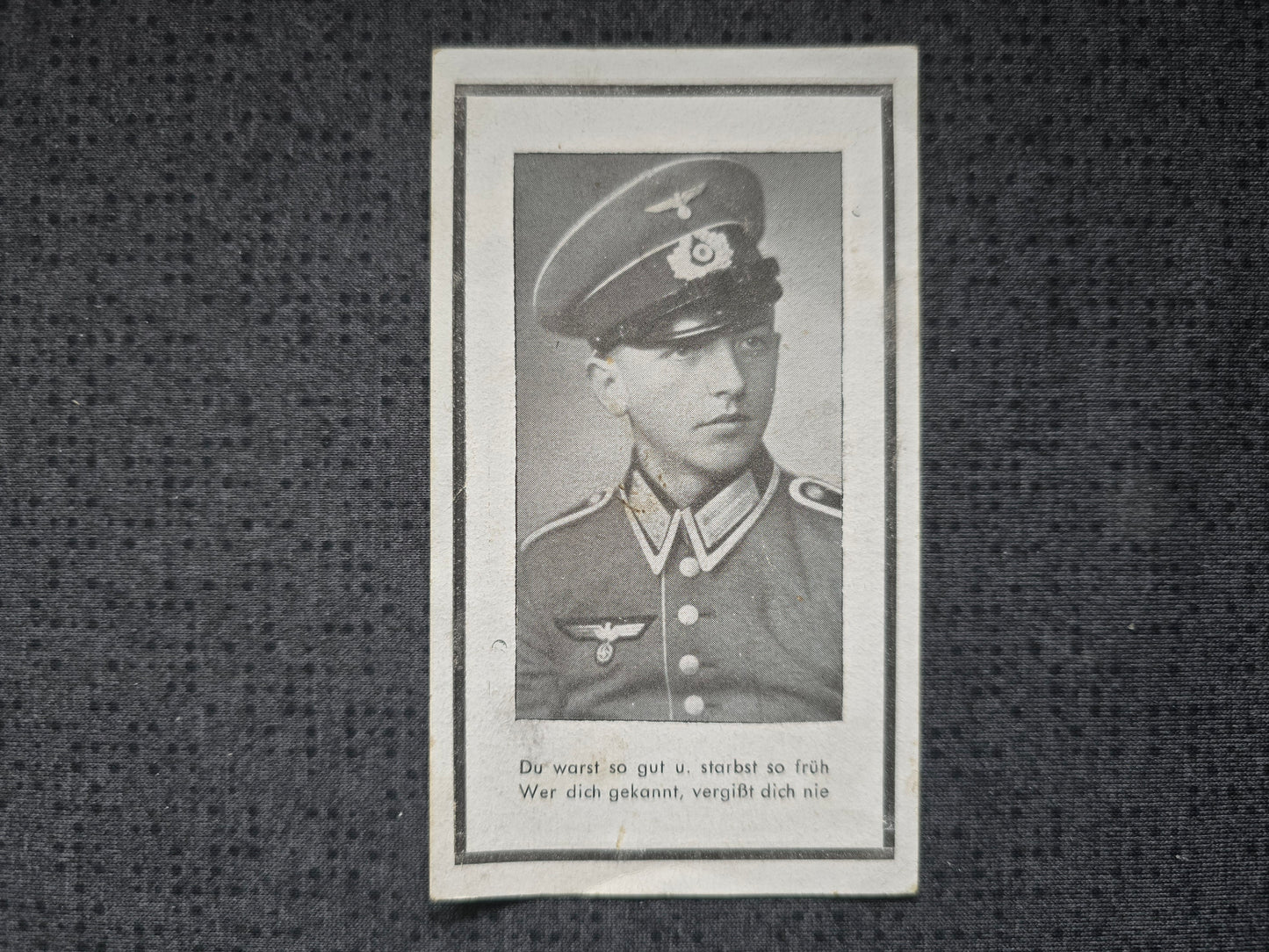 Sterbebild Unteroffizier Hohenwart 7. Komp. Gren. Regt. 316 NKS Luga Russland