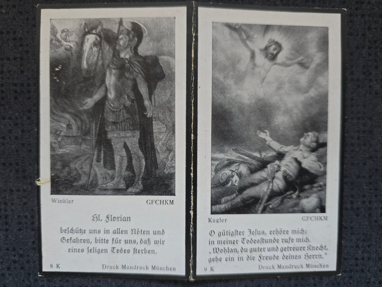 Sterbebild Obergefreiter Alt-Mühldorf 13. Komp. Inf. Regt. 179 "Gefechtsgruppe Koch" Bereka Ukraine
