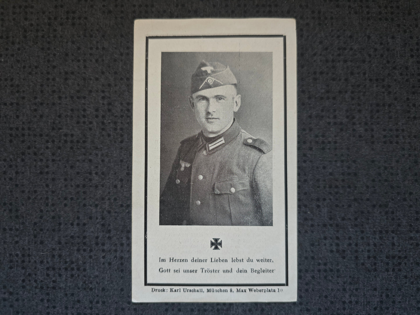 Sterbebild Gefreiter Landsham Infanterie Regt. KGL Kuibyschew Russland