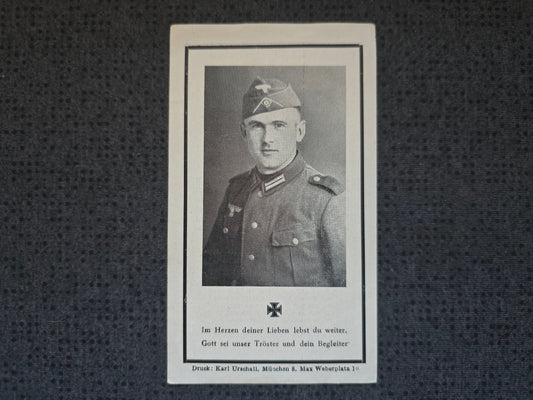 Sterbebild Gefreiter Landsham Infanterie Regt. KGL Kuibyschew Russland