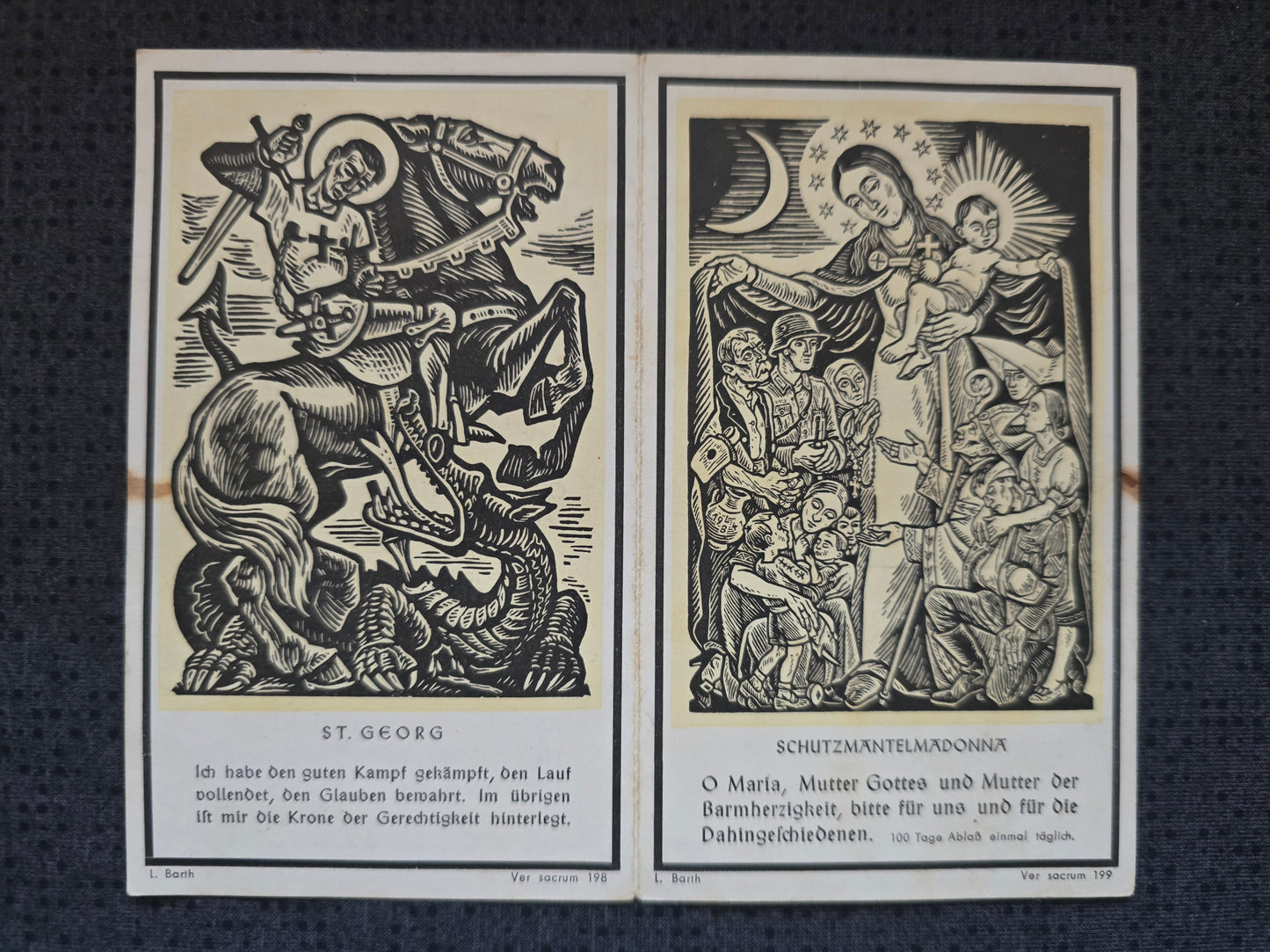 Sterbebild Obergefreiter Hirrlingen schwere Flak Batterie 12 Engl. Fliegerangriff Bochum