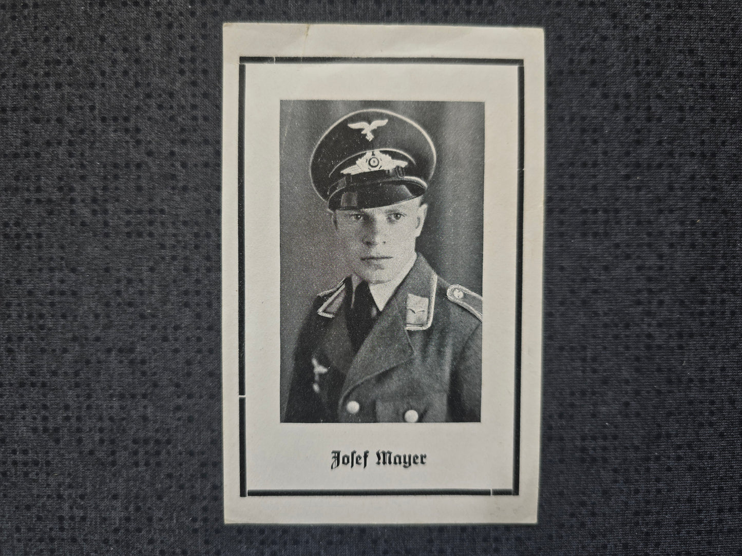 Sterbebild Unteroffizier Schwarzau Bordmechaniker Fliegerstaffel FFS Bronze Fliegertod