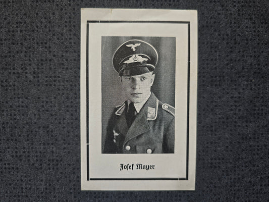 Sterbebild Unteroffizier Schwarzau Bordmechaniker Fliegerstaffel FFS Bronze Fliegertod
