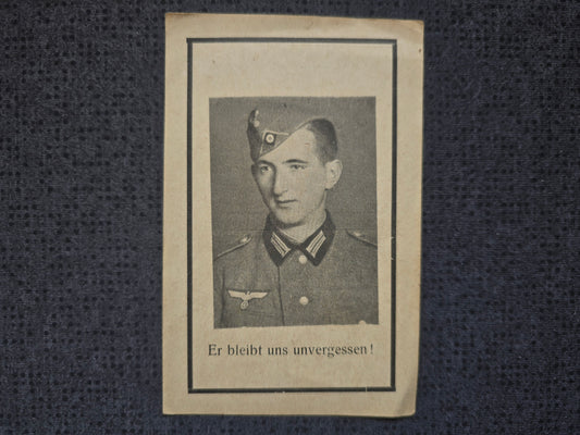 Sterbebild Gefreiter Grünburg Panzer-Jäger Abt. PKA Krgslaz.4/607 Charkiw Ukraine