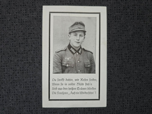 Sterbebild Jäger Zorneding 4. Gebirgsjäger Btl. 99 Briancon Dagneux Frankreich