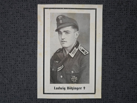 Sterbebild Feldwebel Thundorf 5. Komp. Pz.-Gren. Regt. 40 Golaja Dolino Ukraine