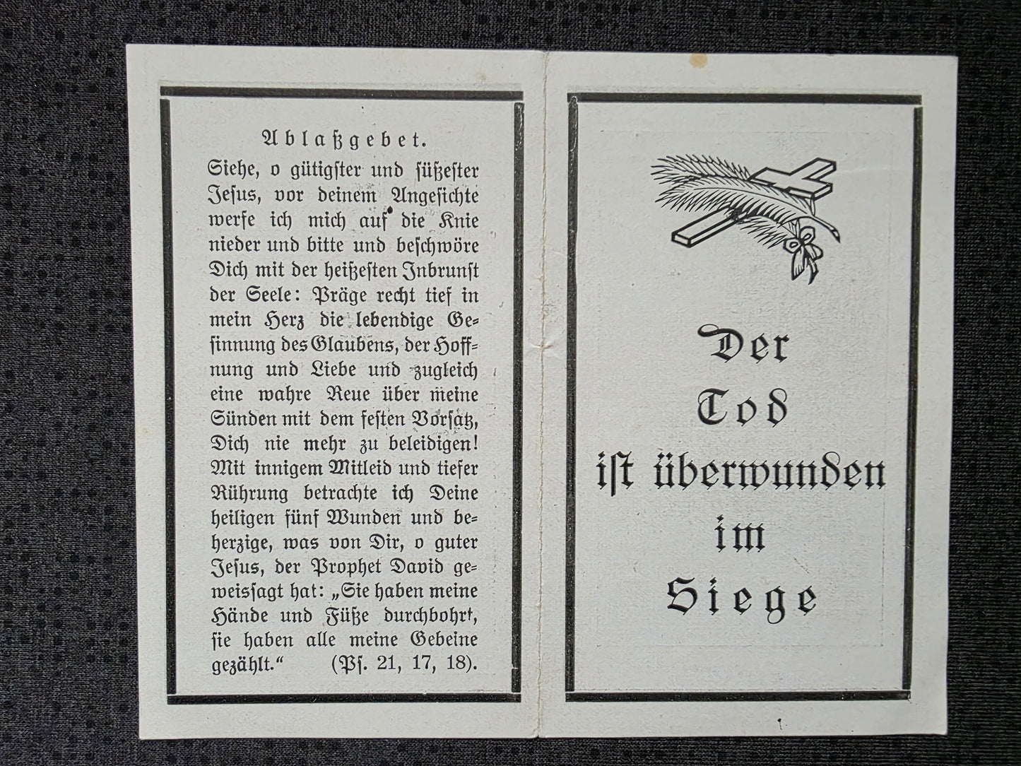 Sterbebild Gefreiter Weibhausen 11. Komp. Inf. Regt. 217 MG-Abteilung Woronesh Russland