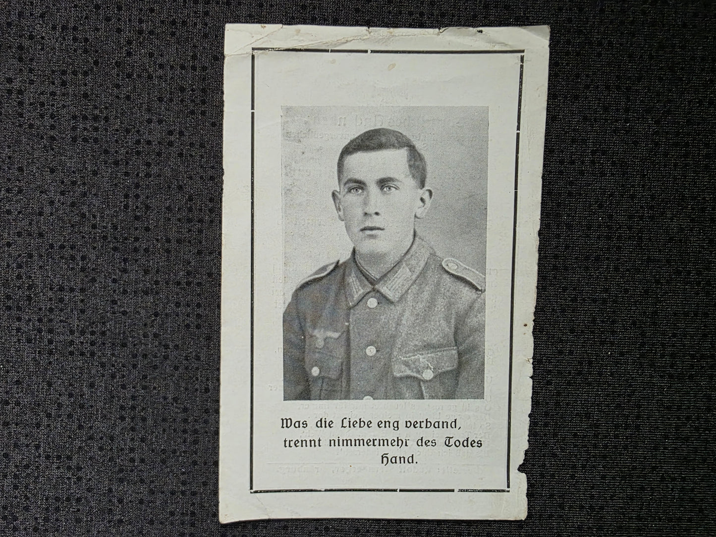 Sterbebild Grenadier Grimburg 13. Komp. Gren. Regt. 105 Tscherkassy Russland