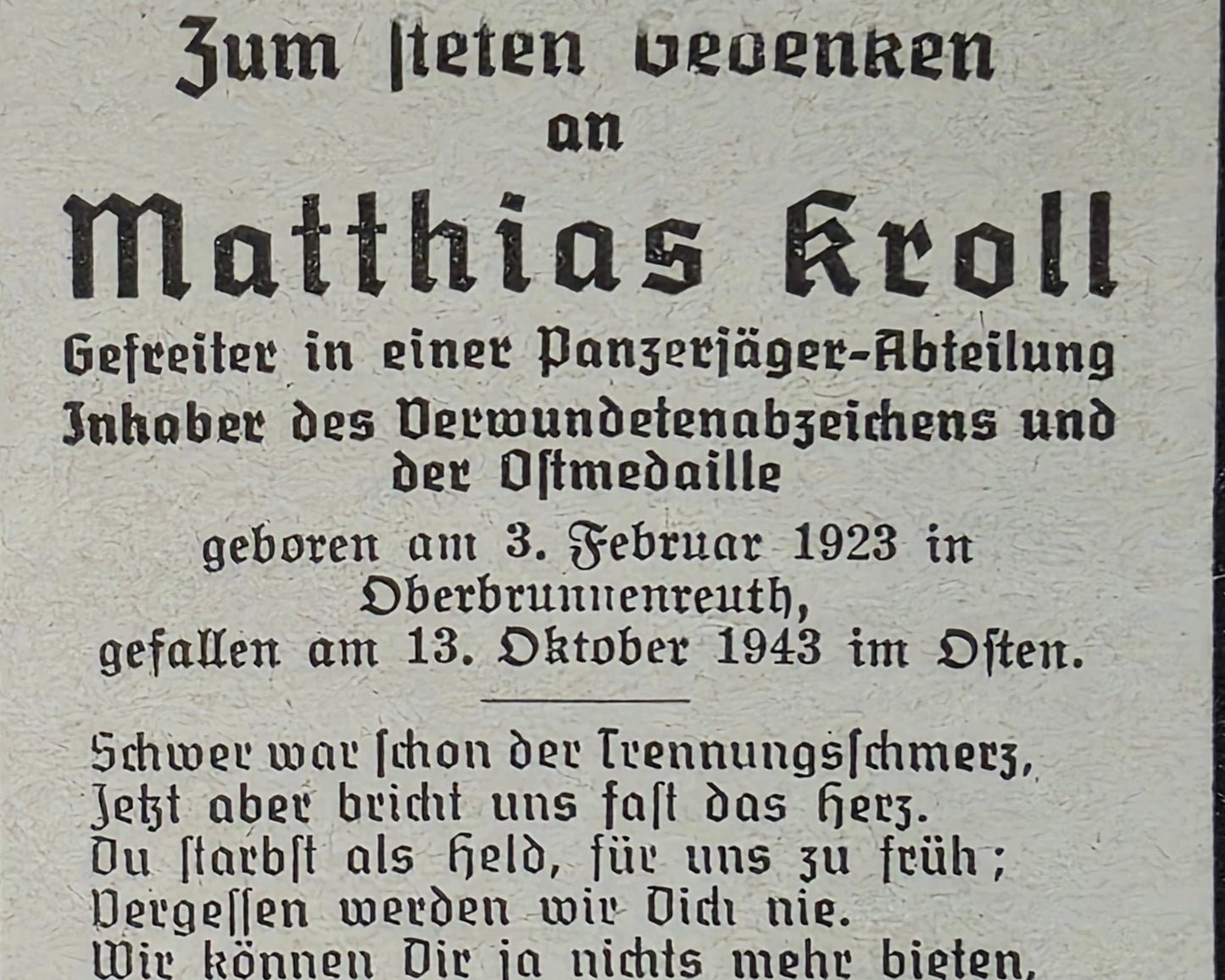 Sterbebilder Familie Ingolstadt WK I Veteran Lokführer Endkampf Italien
