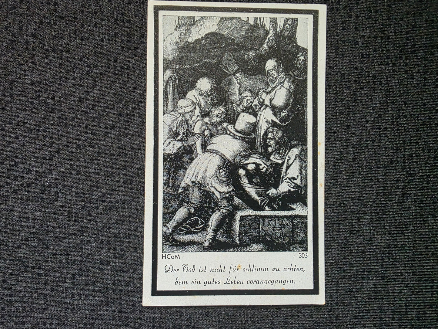 Sterbebild Oberwachtmeister & Batterieführer Artillerie Regt. Grandvillers Lothringen Frankreich