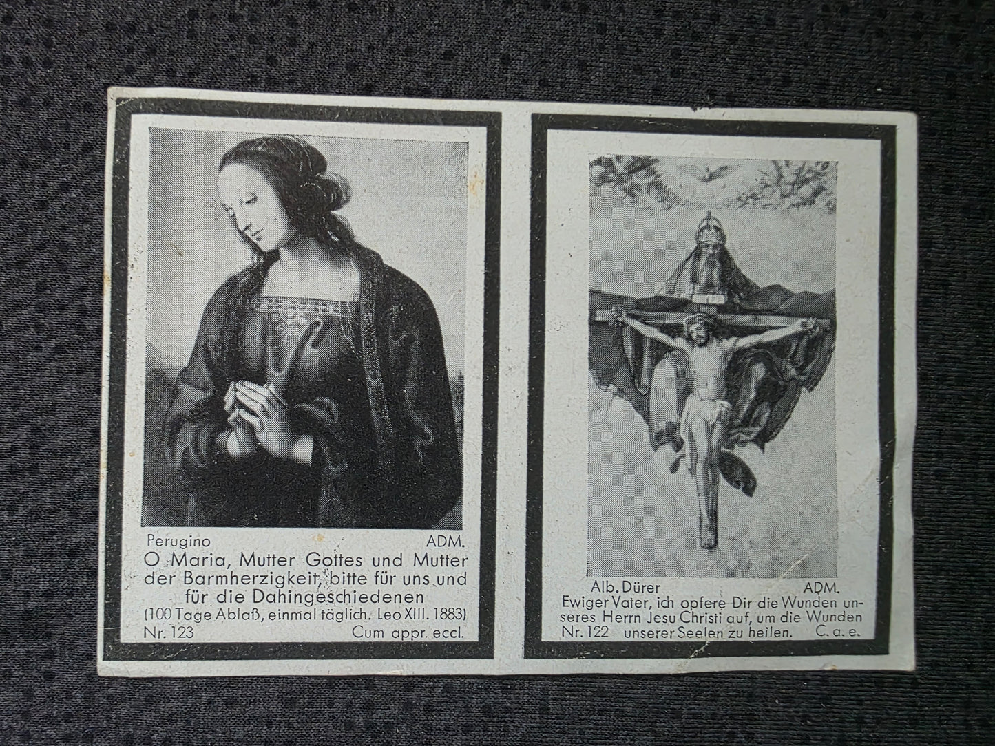 Sterbebild Oberjäger Fallschirmjäger Regt. Ostmark Sudetenland Ysselsteyn Holland