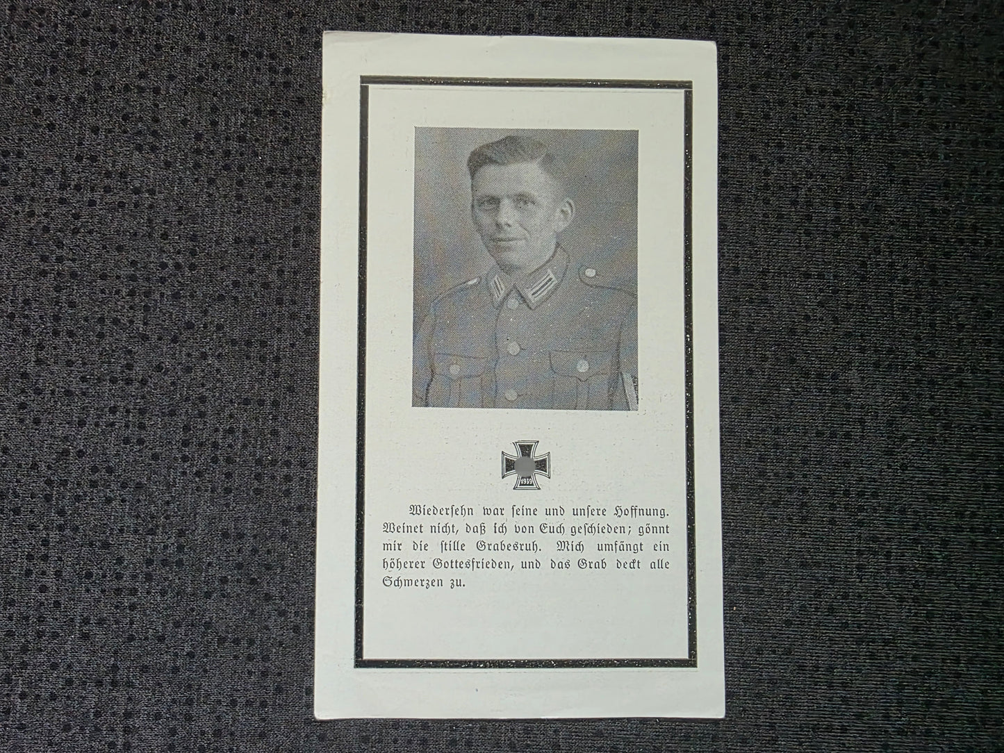 Sterbebild Gefreiter Glandorf 1. Komp. Gren. Regt. 430 Golubeja Russland