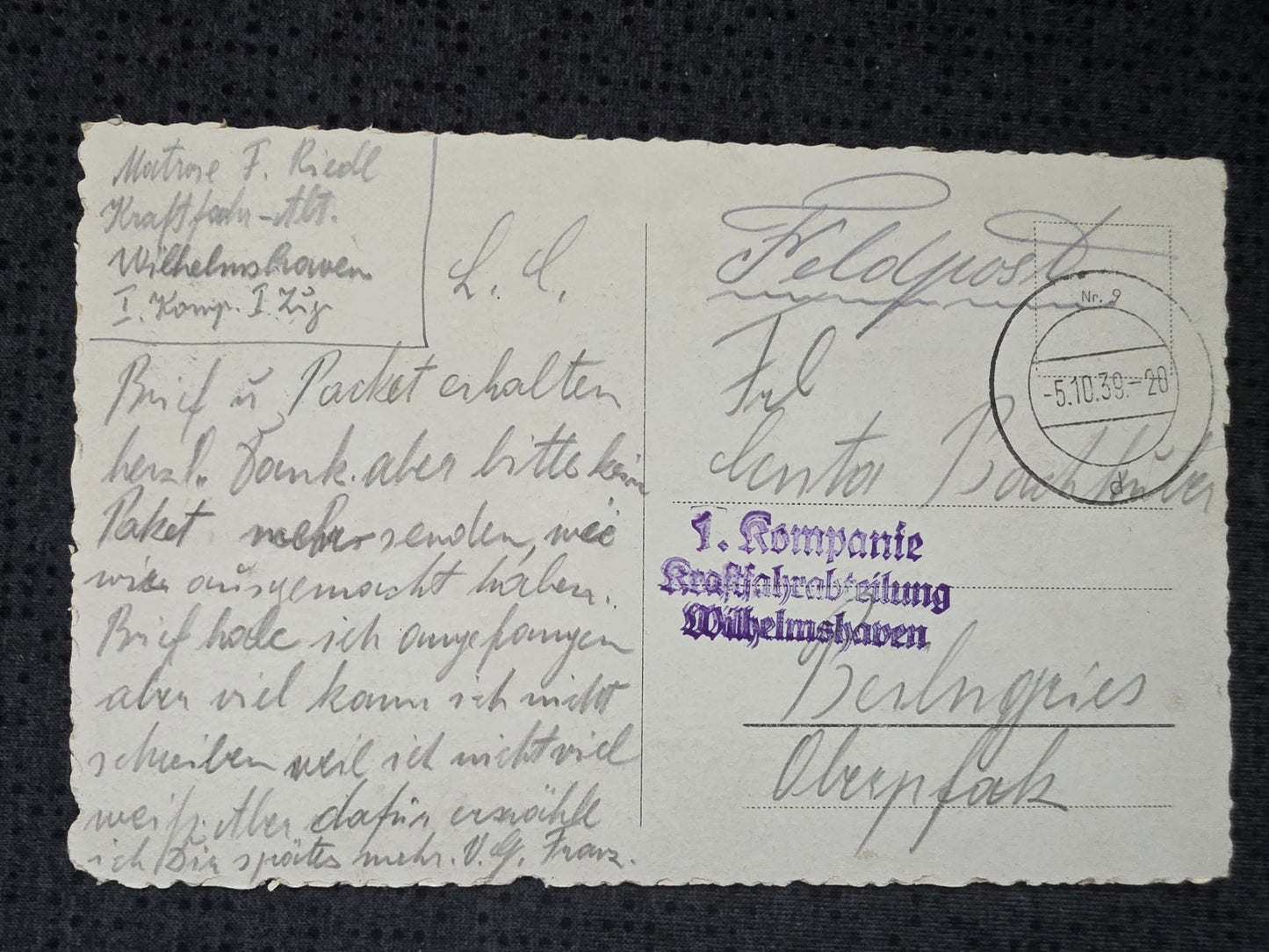 Foto-Postkarte Ansichtskarte Kriegsmarine Kreuzer Leipzig Wilhelmshaven
