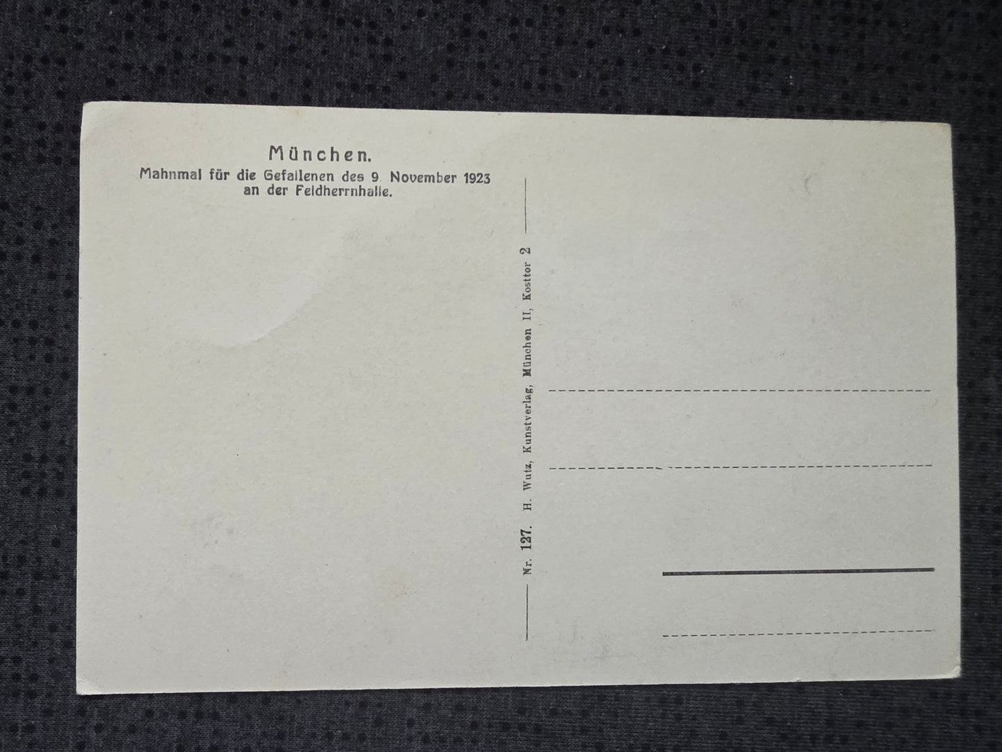 Foto-Postkarte Ansichtskarte München Mahnmal Feldherrnhalle