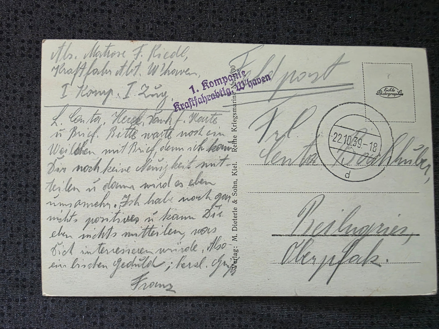 Foto-Postkarte Ansichtskarte U-Boot U35 Geschütz & Kommandoturm