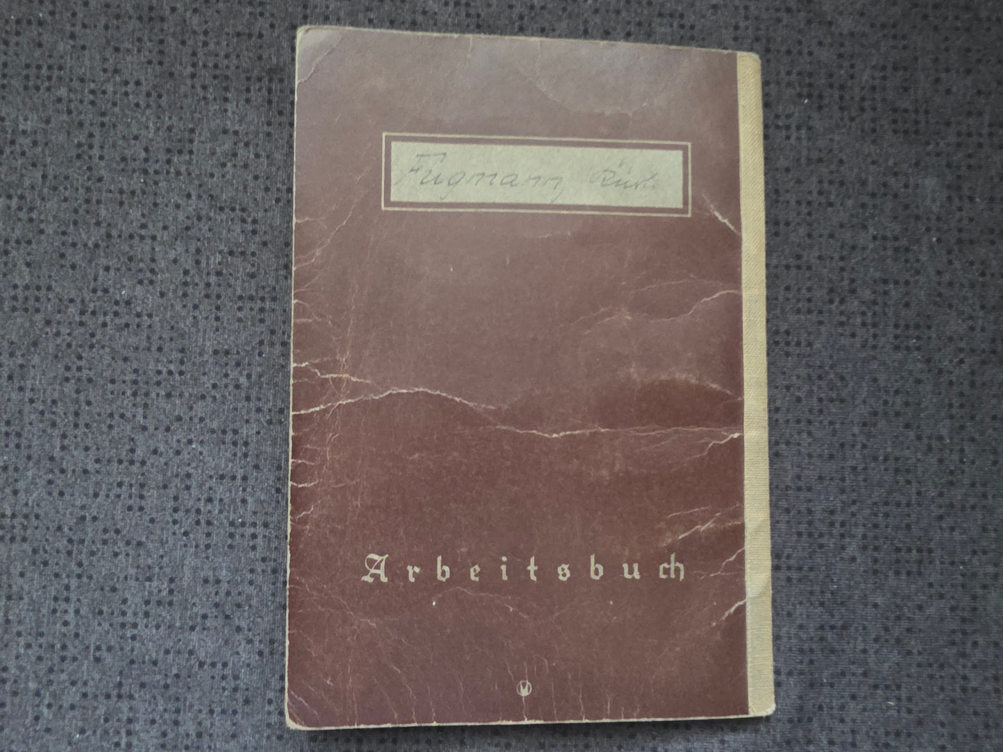 Deutsches Reich Arbeitsbuch Zwickau Luftfahrtfabrikarbeiter 1936