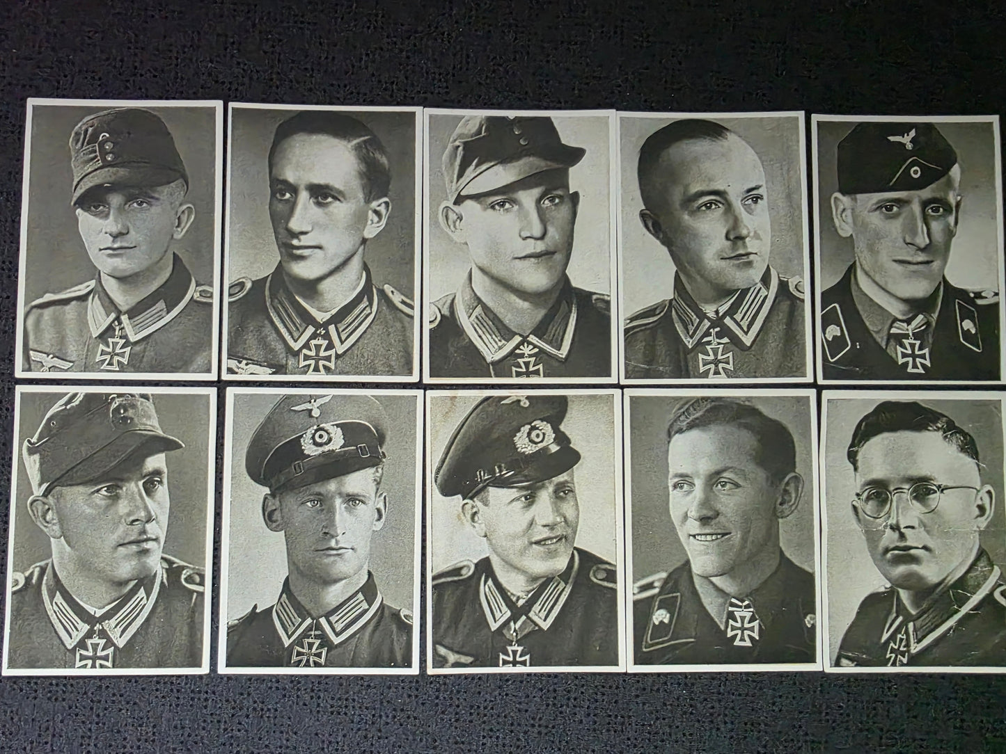 10 x Sammelbilder RK-Träger Unteroffiziere des Heeres Konvolut