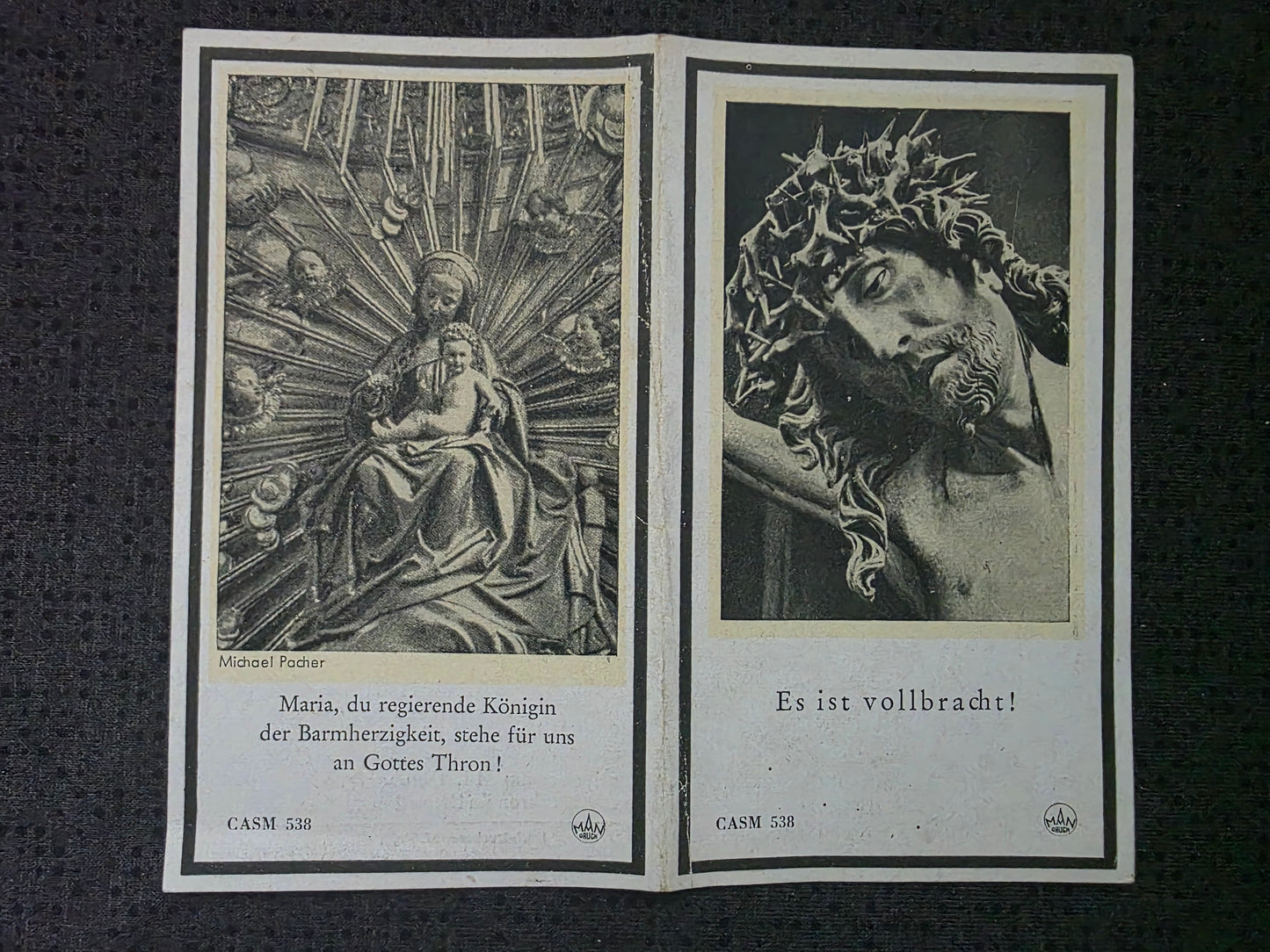 Sterbebild Brüder Buchhofen Soldat 2. Mot. San. Komp. 157 Alencon Frankreich Unteroffizier 4. Komp. Div. Füsilier Btl. 337 Ssukino