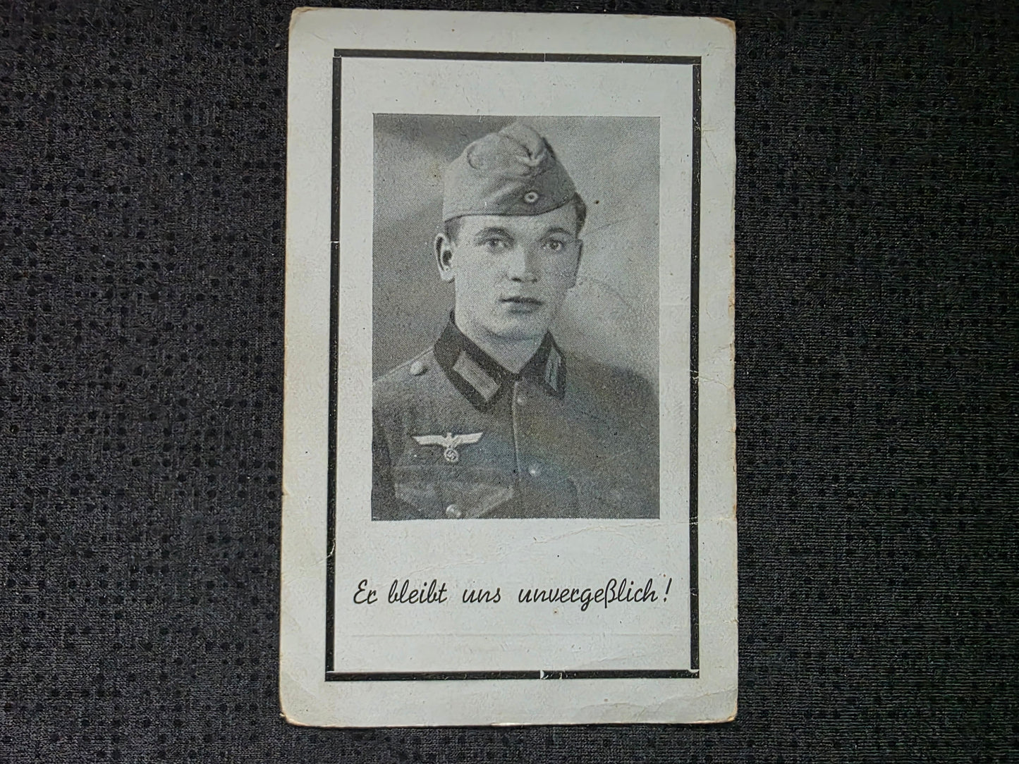 Sterbebild Obergefreiter Garsten Komp. Gren. Regt. 133 Sarniza Russland