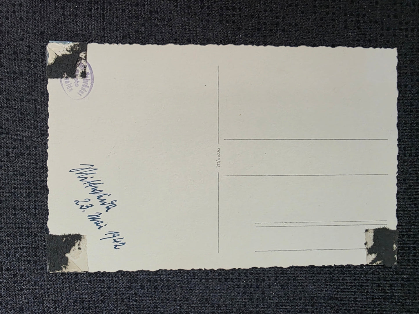 Foto-Ansichtskarte Postkarte Portrait Hochzeit Oberfeldwebel Luftwaffe viele Auszeichnungen