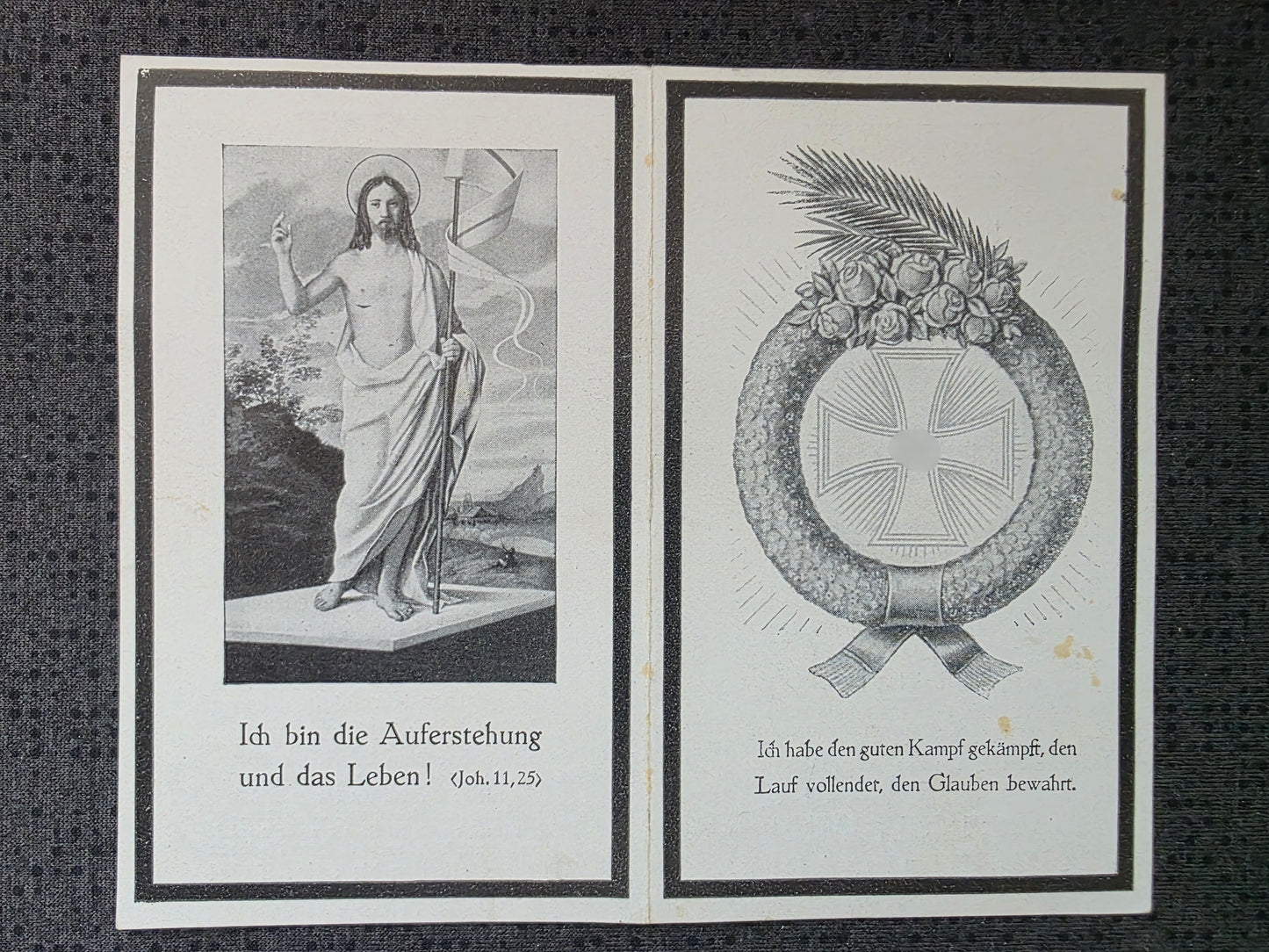 Sterbebild Brüder Hengersberg Stabsgefreiter Art. Regt. Talmaza Moldawien Oberwachtmeister SS-Polizei Regt. 17 Ilmensee