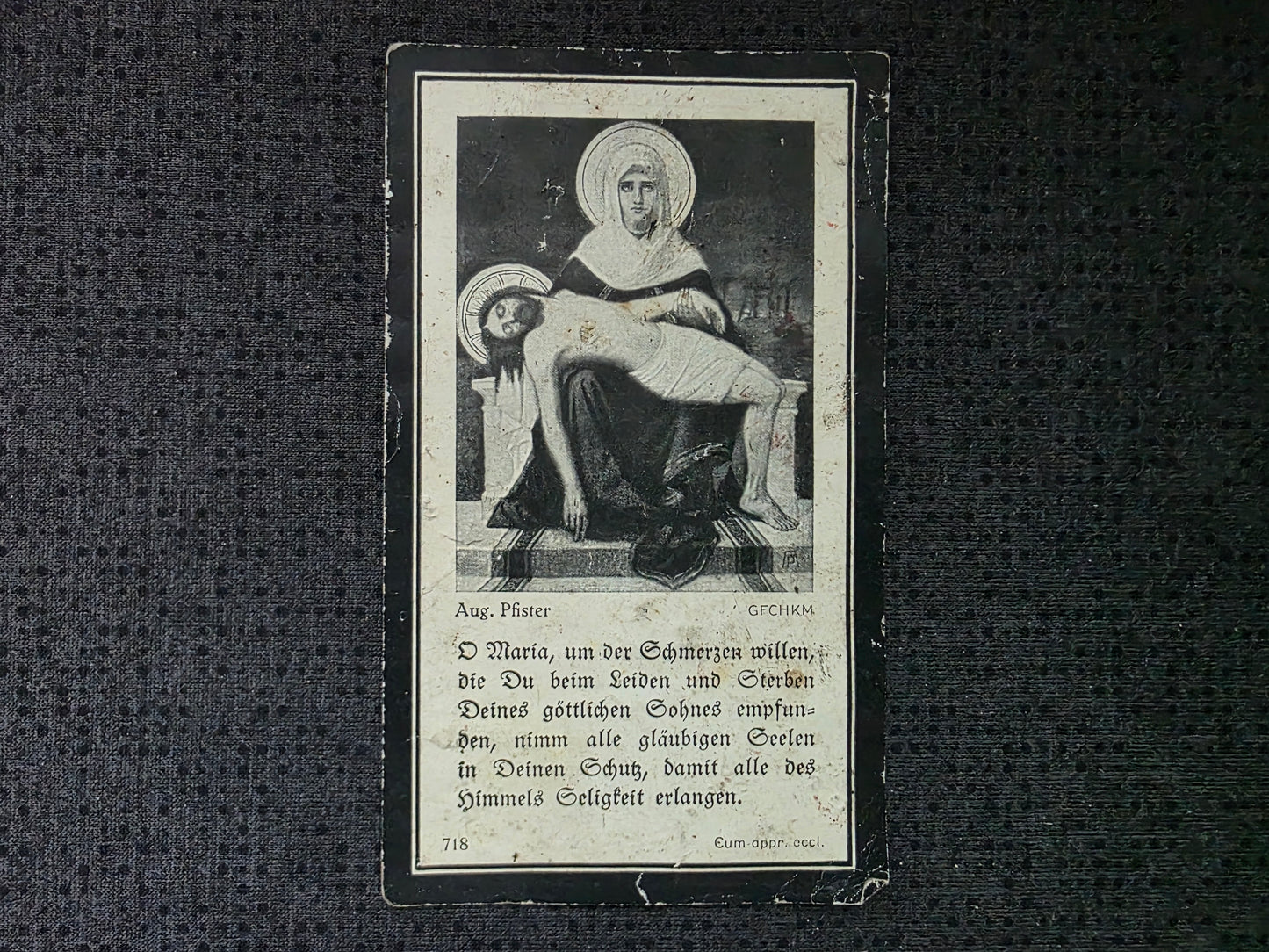 Sterbebild Unteroffizier Tanzfleck 9. Radfahr-Komp. Inf. Regt. 186 Landenge Krim