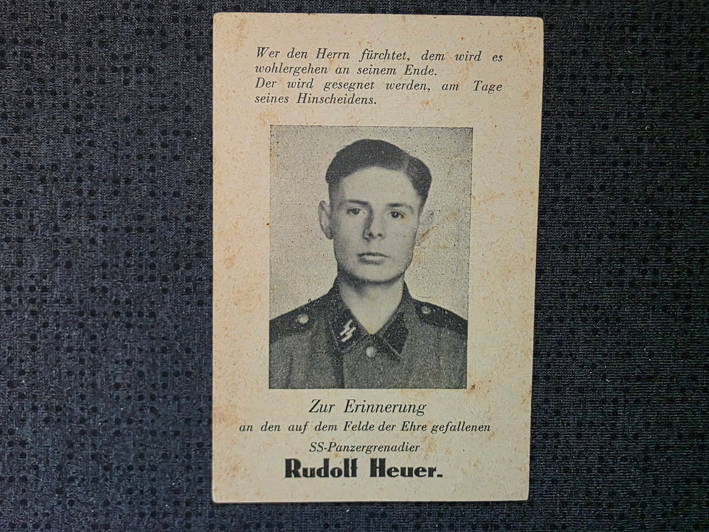 Sterbebild SS-Panzergrenadier Gronau Stare-Koszary Pulawy Polen