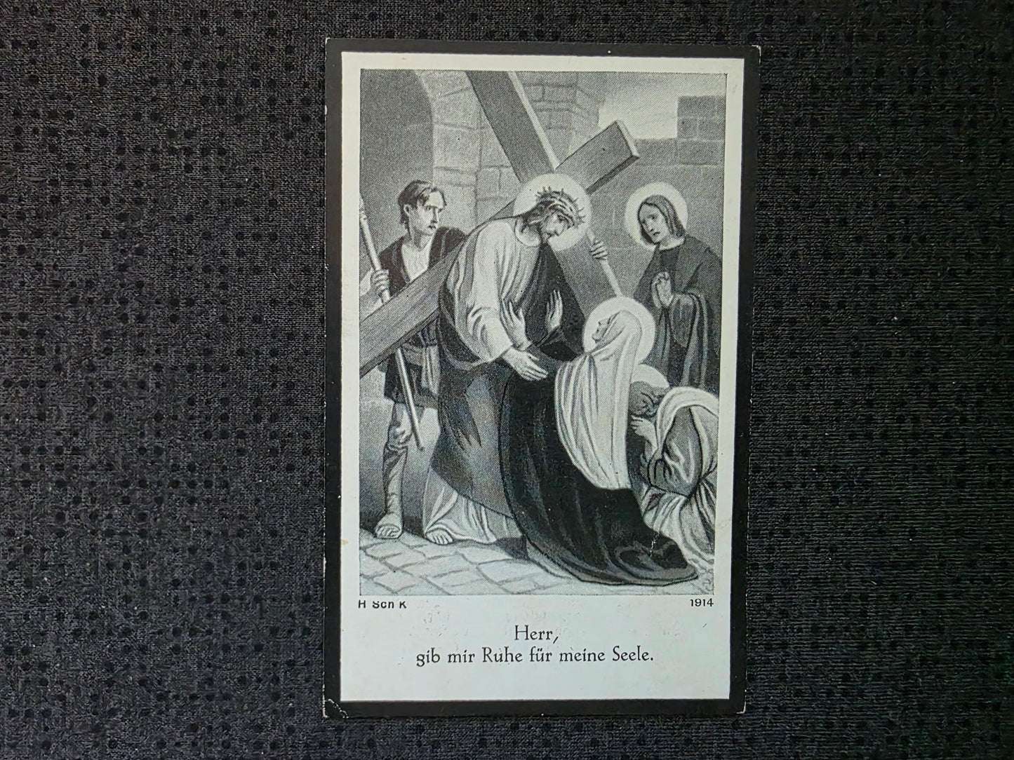 Sterbebild Obergefreiter Altmühldorf 1. Komp. Inf. Regt. 217 Nishe Iwiza Russland