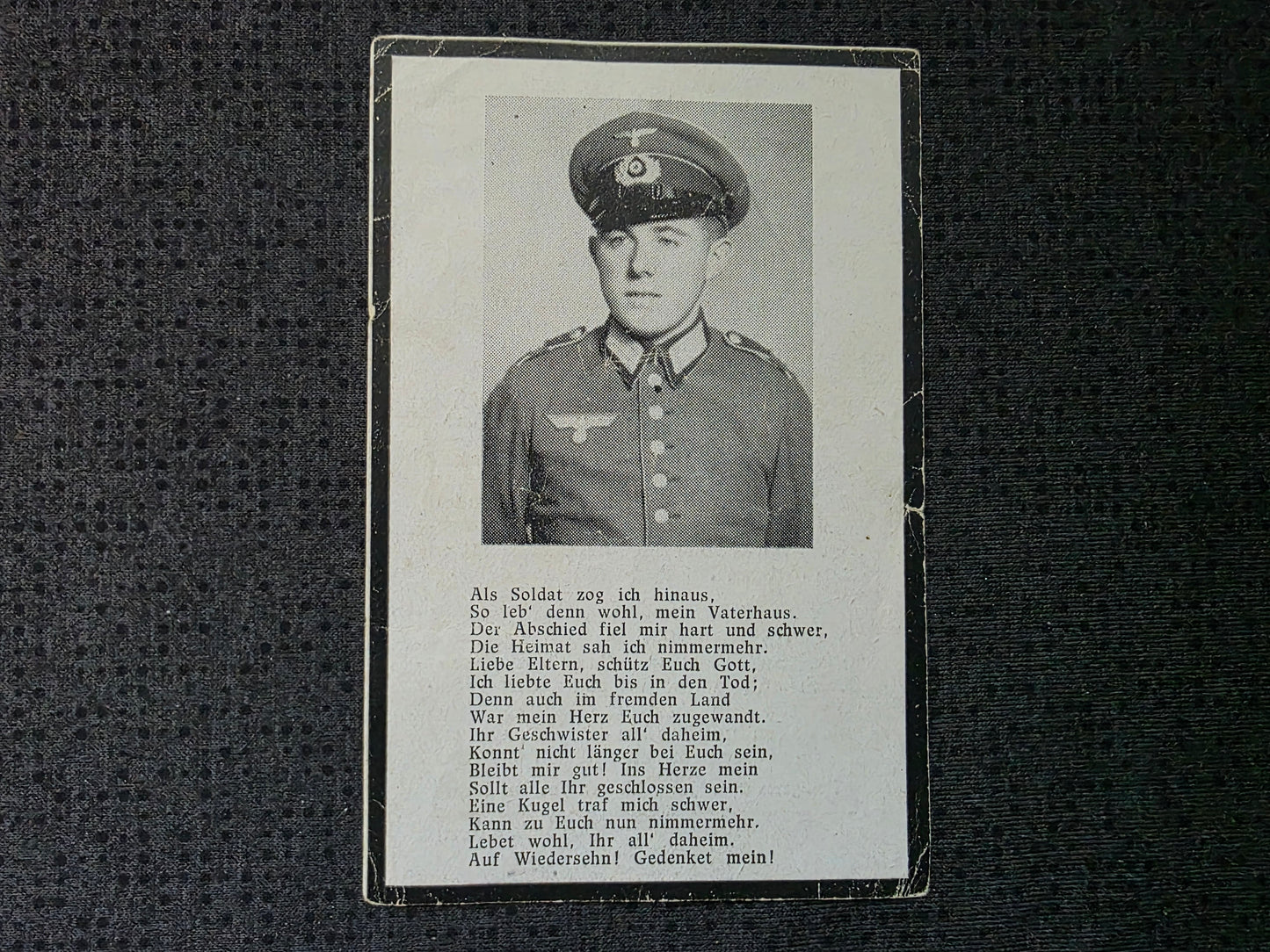Sterbebild Obergefreiter Westerode Inf. Regt. Kurland Laidi Saldus Lettland