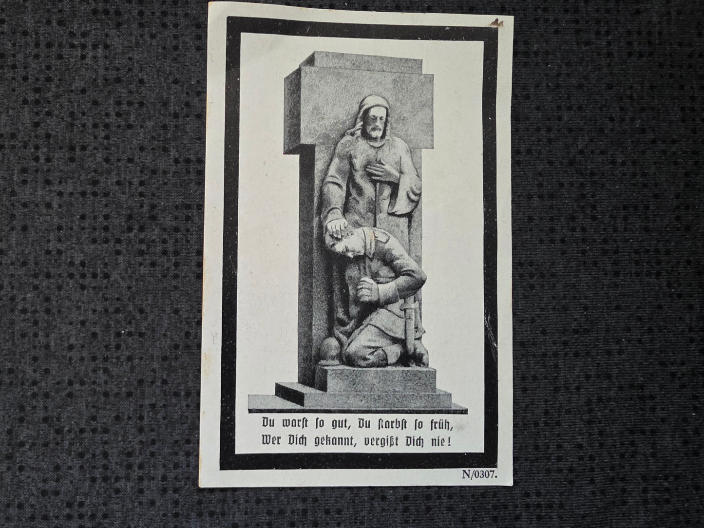 Sterbebild Unteroffizier Hengersberg 8. Gren. Regt. 1120 Lorquin Lörchingen Frankreich