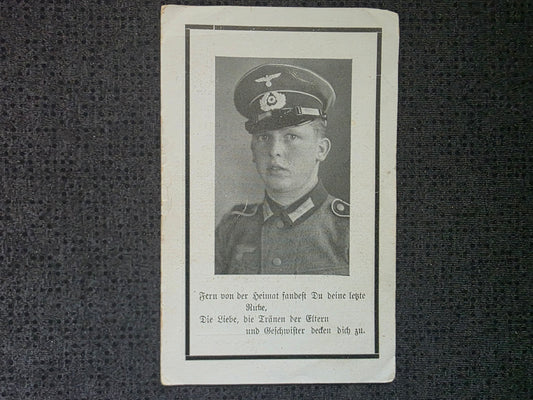 Sterbebild Gefreiter Weyer 1. Komp. Inf. Regt. 487 Fomino Nord Russland