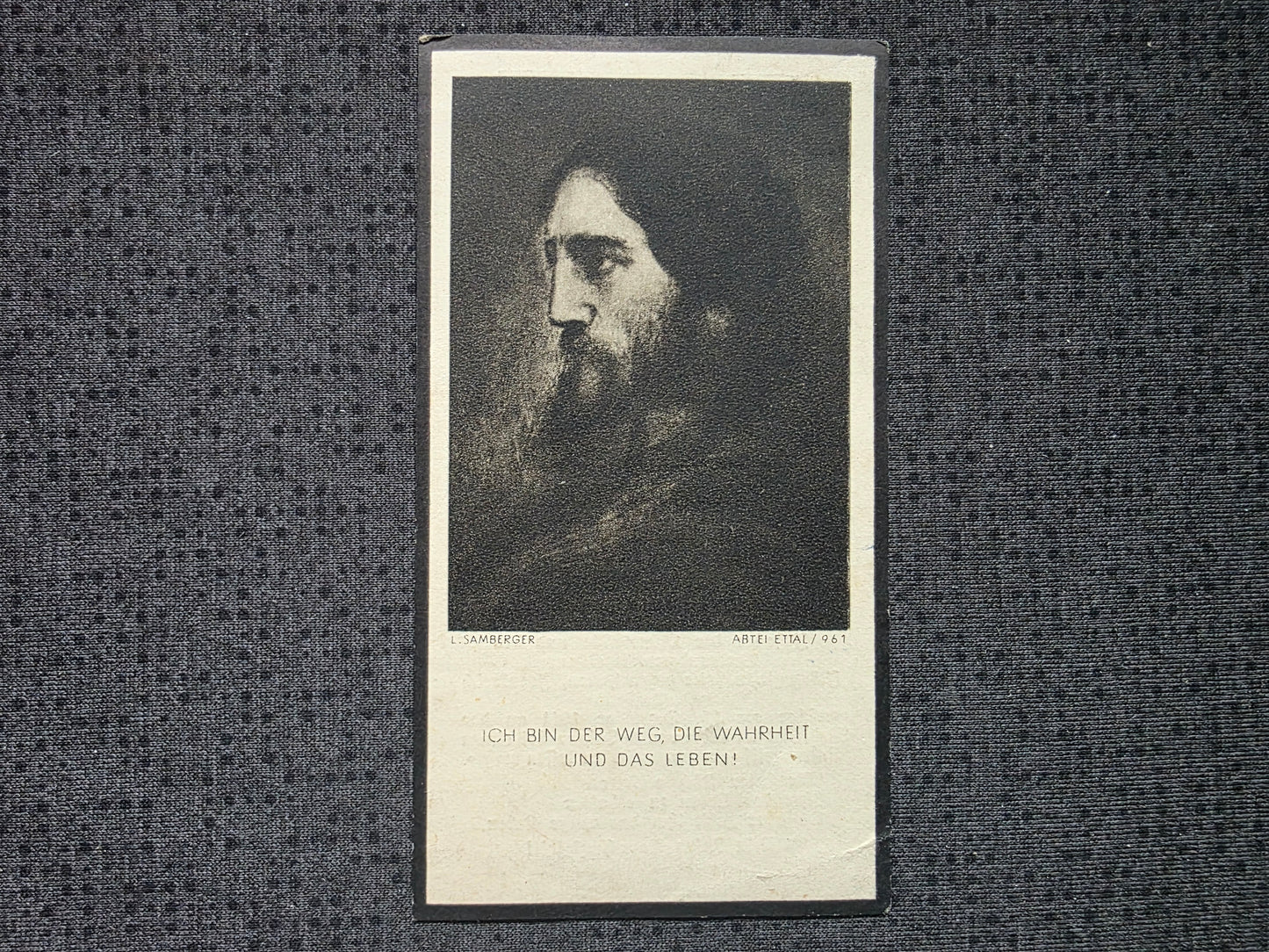 Sterbebild Stabsgefreiter Aicha Panzer-Grenadier Regt. Ardennen Westfront Belgien Frankreich