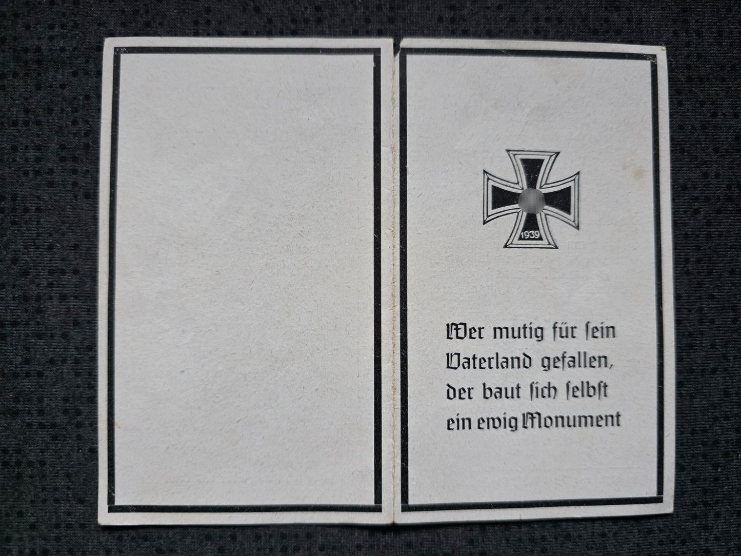 Sterbebild Unteroffizier Osternach Fallschirmjäger Regt. Futa-Pass Italien