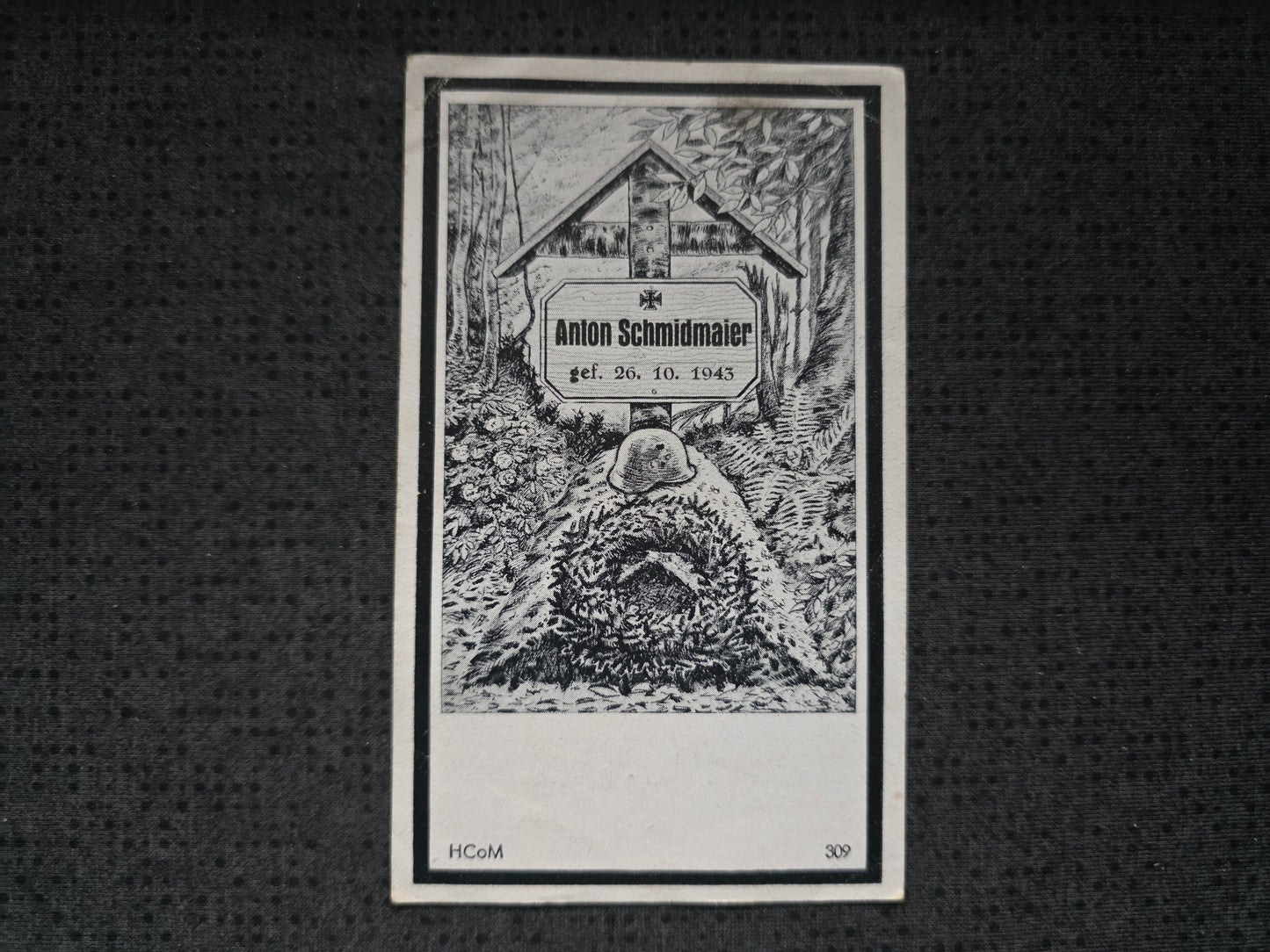 Sterbebild Gefreiter Prienbach Sturmbataillon südl. Mlinok Dnjepr Ukraine