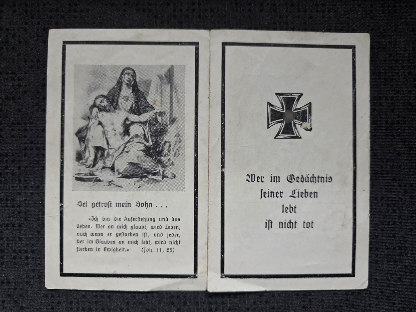 Sterbebild Obergefreiter Scharfschütze Sandomierz Weichsel Polen