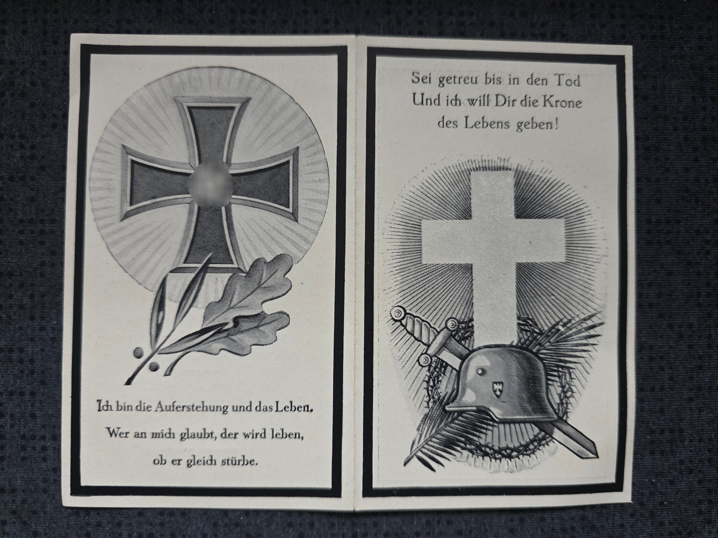 Sterbebild Oberleutnant Neuengeseke 2. Komp. Panzer-Abt. 116 "Windhund" Ritterkreuzträger Endkampf Westen