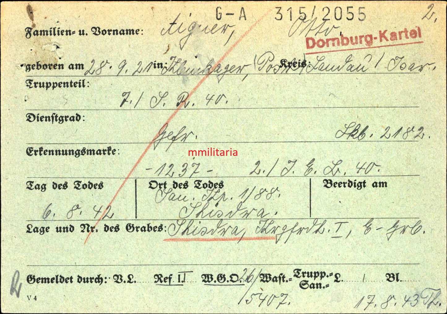 Sterbebild 3 Brüder Kleinkager Gefreiter 7. Inf. Regt. 40 PSA Panzergrenadier Gefreiter Luftbau Komp. 1/17/XVII Brüssel Lommel Belgien