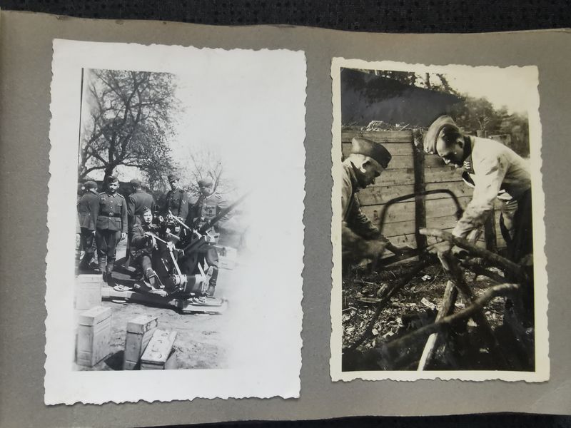 Fotoalbum aus meiner Dienstzeit Luftwaffe Flak Abteilung Zeppelin ca. 60 Fotos Portraits