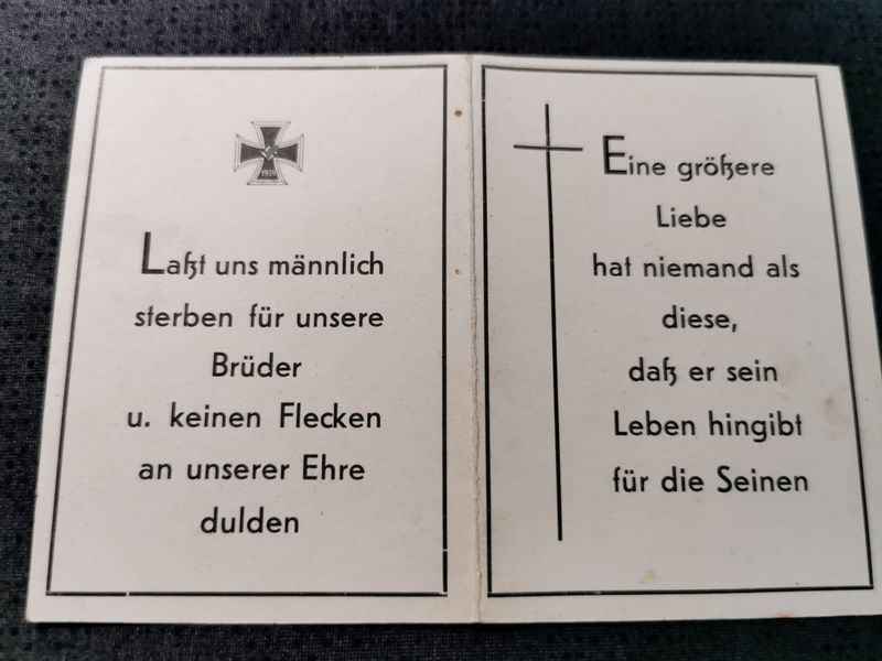 Sterbebild Gefreiter Monschau Infanterie Einheit Granatvolltreffer Murawjnow Rschew Russland - www.mmilitaria.com