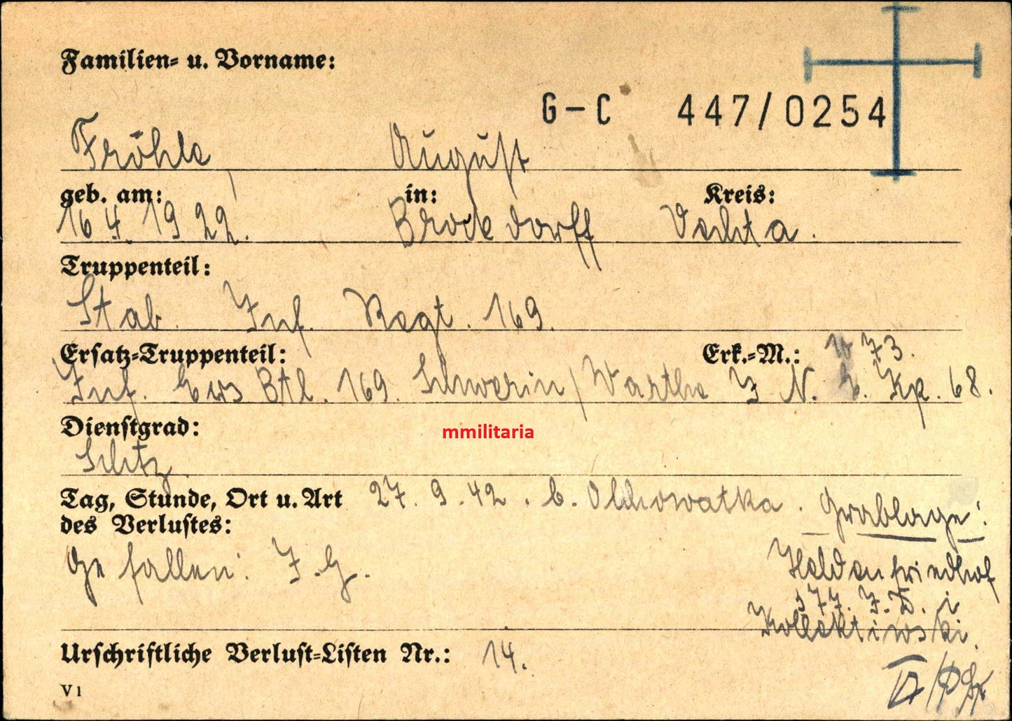 Sterbebild Brüder Brockdorff Schütze IR 169 Olchowatka Gefreiter Volksgrenadier-Division VGD Aachen-Düren Ardennen Belgien